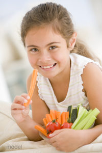 A healthy diet will protect yours and your child's oral health.